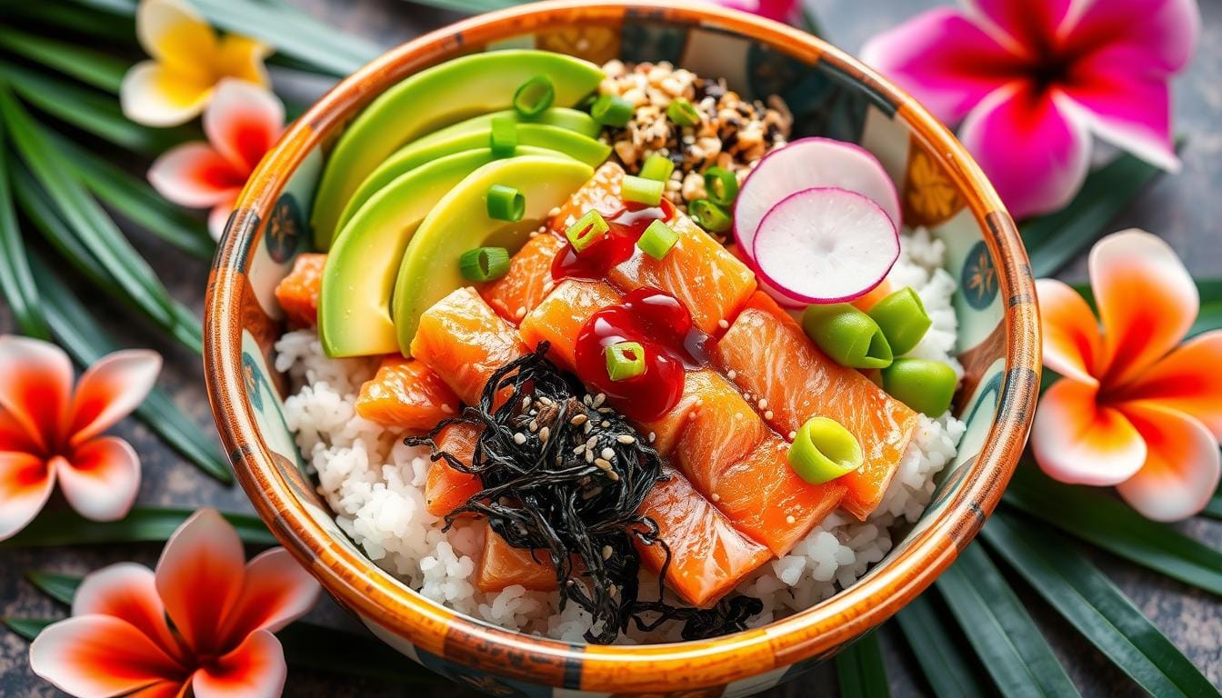 salmon poke bowl